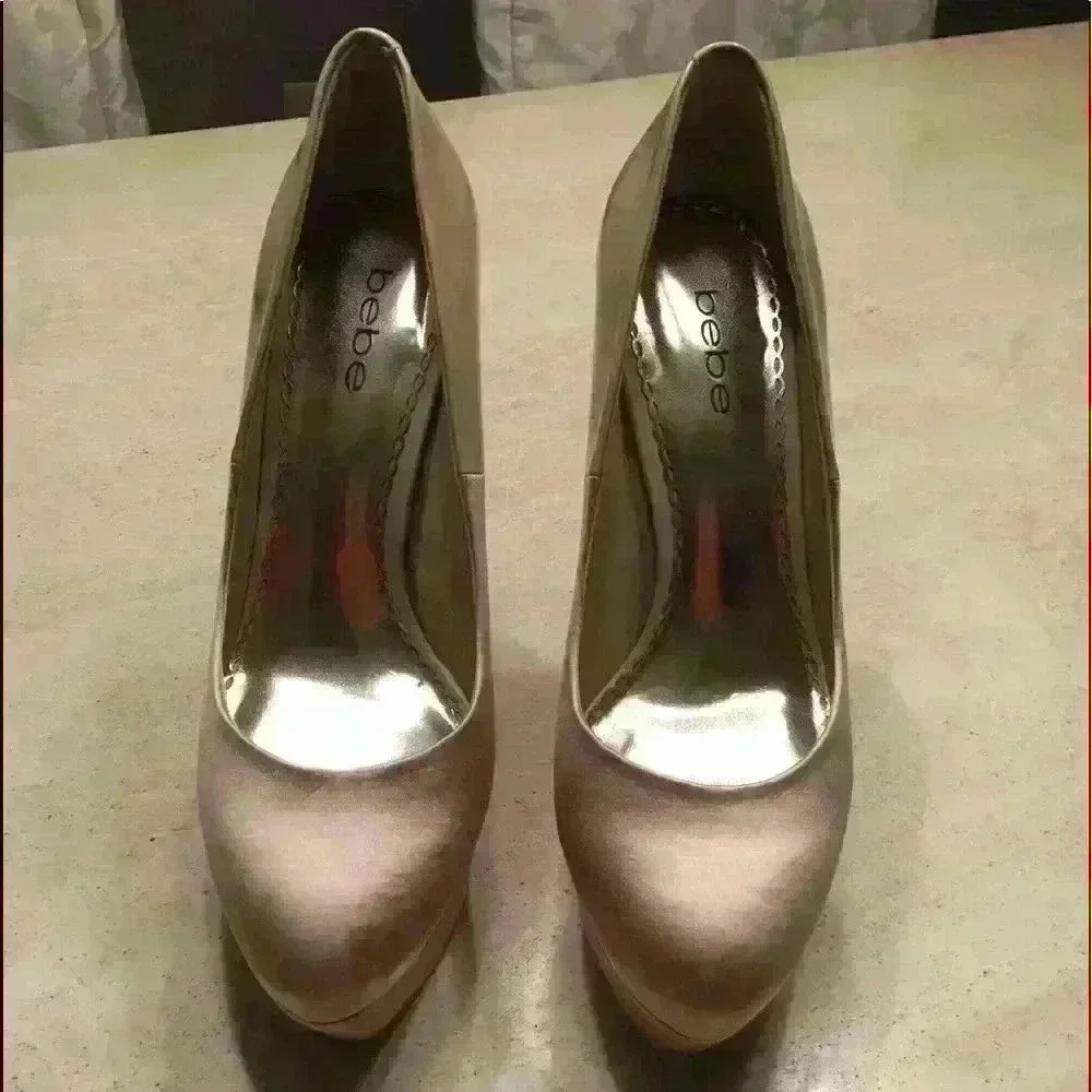 BEBE Satin Heels